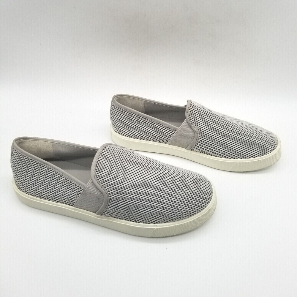 Vince Womens Blair 5 Gray Round Toe Low Top Flat Casual Slip On Shoes Size 5 M